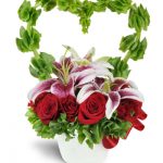 دسته گل سالگرد؛ انتخابی عاشقانه با گل های بنفش 2 My Love Grows Bouquet