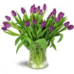 دسته گل سالگرد؛ انتخابی عاشقانه با گل های بنفش 28 Royal Tulips